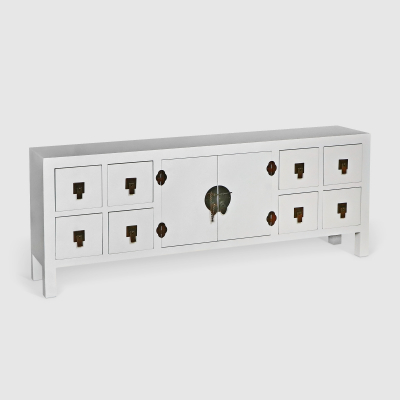 Изображение товара Тумба ТВ Design 130x24x50.5 см белый - современный стиль и качество