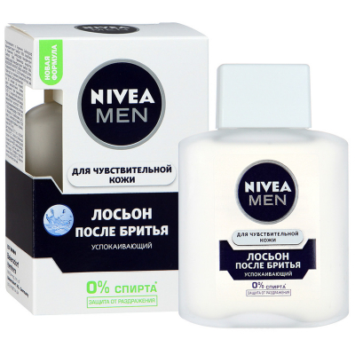 Изображение товара Лосьон после бритья для чувствительной кожи 100мл Nivea Изображение товара Лосьон после бритья для чувствительной кожи 100мл Nivea