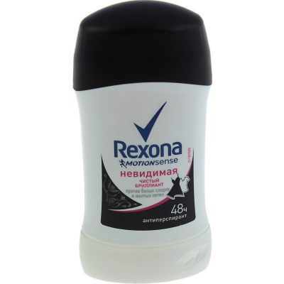 Изображение товара Дезодорант-антиперспирант Rexona Чистый бриллиант 40 мл для женщин и тела Изображение товара Дезодорант-антиперспирант Rexona Чистый бриллиант 40 мл для женщин и тела