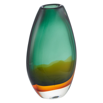 Изображение товара Ваза Gipfel Jasper 25х15 см из стекла синего цвета Изображение товара Ваза Gipfel Jasper 25х15 см из стекла синего цвета