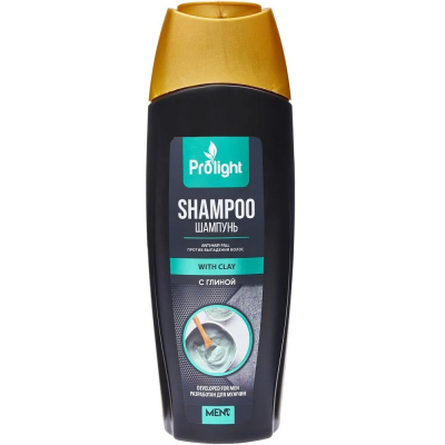 Изображение товара Мужской шампунь PROLIGHT с глиной против выпадения волос 600 мл Изображение товара Мужской шампунь PROLIGHT с глиной против выпадения волос 600 мл