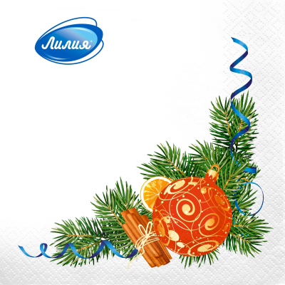 Изображение товара Салфетки Лилия Пряный декор 2 сл 20 л 33х33 см