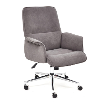 Изображение товара Кресло ТС 64х45х128 см флок серый