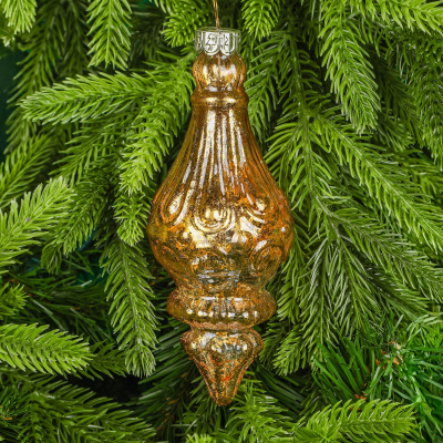 Изображение товара Украшение подвесное Yancheng Shiny стеклянное 6х6х17 см