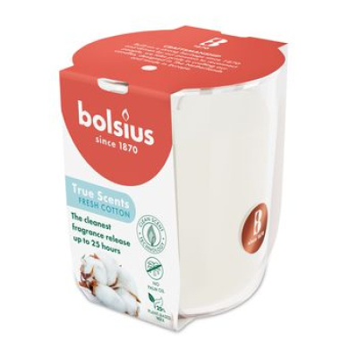 Изображение товара Аромасвеча Bolsius True Scents Свежий Хлопок 80/73 мм Изображение товара Аромасвеча Bolsius True Scents Свежий Хлопок 80/73 мм