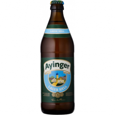 Изображение товара Пиво светлое Ayinger Lager Hell фильтрованное 0.5 л