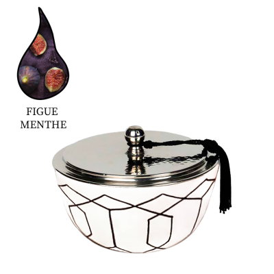 Изображение товара Аромасвеча Nour Bougie Tellus Figue Menthe 70 часов, ручная работа