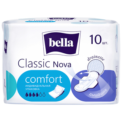 Изображение товара Прокладки Bella classic nova сomfort 10 шт Изображение товара Прокладки Bella classic nova сomfort 10 шт