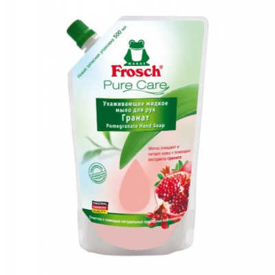 Изображение товара Мыло для рук Frosch Ухаживающее Запаска гранат 500 мл натуральное жидкое мыло