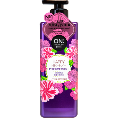 Изображение товара Гель для душа парфюмированный LG ON: The Body Happy Breeze 500 мл
