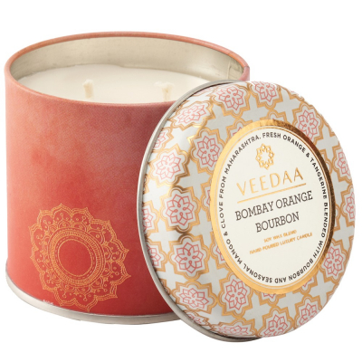 Изображение товара Ароматическая свеча Veedaa Bombay Orange Bourbon, соевый воск, 25 часов горения Изображение товара Ароматическая свеча Veedaa Bombay Orange Bourbon, соевый воск, 25 часов горения