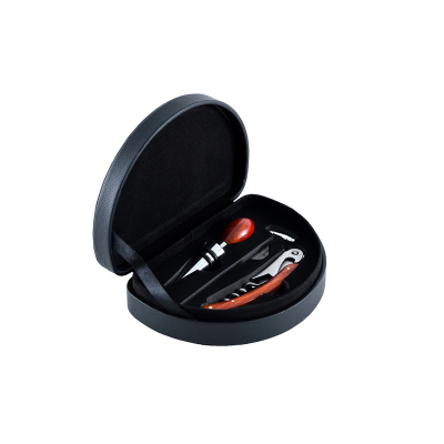 Изображение товара Набор винных аксессуаров Gipfel 9631 - 3 предмета из искусственной кожи