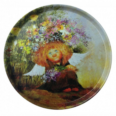 Изображение товара Поднос Gala Мечтатель 33 см из пищевой жести с литографией