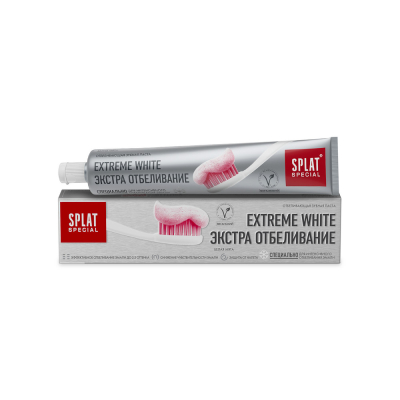 Изображение товара Отбеливающая зубная паста SPLAT Special EXTREME WHITE 75 мл эффективное отбеливание эмали