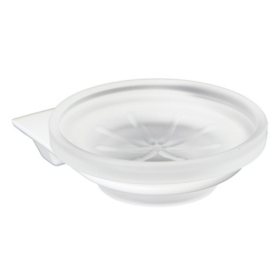 Изображение товара Мыльница стеклянная Wasserkraft Kammel (K-8329WHITE)