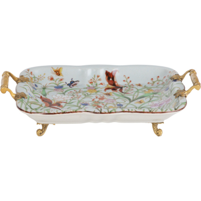 Изображение товара Блюдо Glasar с ручками 30х21х8 см