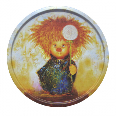 Изображение товара Поднос Gala Одуванчик 20 см из пищеважной жести для сервировки