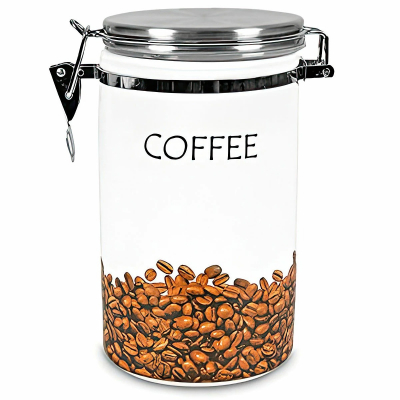 Изображение товара Банка для хранения продуктов Zeller 19814 из керамики с металлической крышкой Изображение товара Банка для хранения продуктов Zeller 19814 из керамики с металлической крышкой