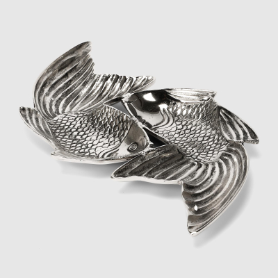 Изображение товара Декоративное блюдо Universal Ark Fish из алюминия серебристого цвета