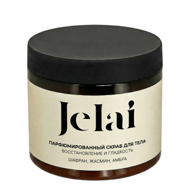Изображение товара Скраб для тела Jelai Шафран, жасмин, амбра 240 мл