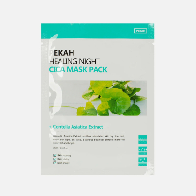 Изображение товара Маска тканевая Pekah Healing night для чувствительной кожи 25 мл Южная Корея