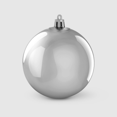 Изображение товара Шар новогодний Linhai jinnuo серебро 8 см