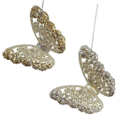 Изображение товара Игрушка ёлочная Kurt S. Adler бабочка 8,5 см