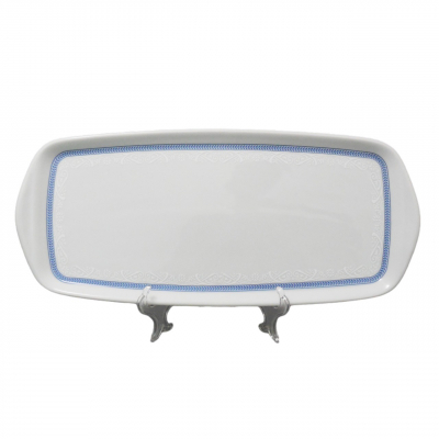 Изображение товара Поднос Thun 1794 Opal Голубые пластинки 35 см фарфор для сервировки стильный подарок