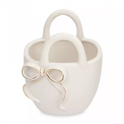 Изображение товара Ваза для цветов Anna Lafarg 16 см сумка с бантом