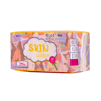 Изображение товара Прокладки Skin cotton ежедневные 190 мм 30 шт
