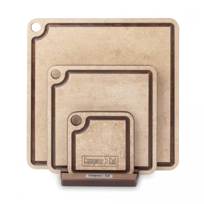 Изображение товара Набор ComposeEat из 3-х досок на подставке порфир кремовый (NPG30433KL6)