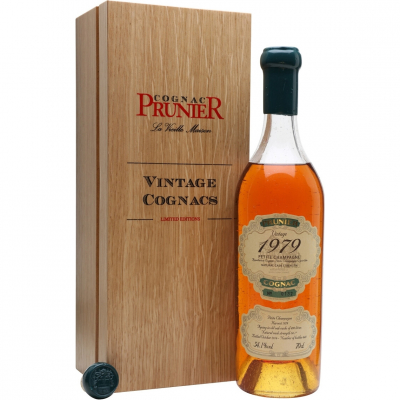 Изображение товара Коньяк Prunier Petite Champagne 1979 54,1% 0,7 л натуральный вкус