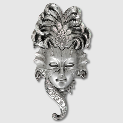 Изображение товара Декоративная фигура маска №2 подвесная из полистоуна 27х14 см Изображение товара Декоративная фигура маска №2 подвесная из полистоуна 27х14 см