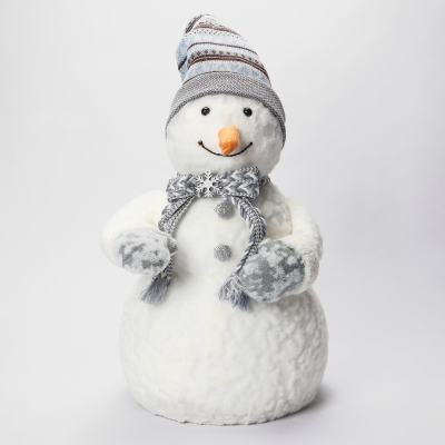 Изображение товара Декоративная фигура снеговик в шапке 33х32х57 см James arts