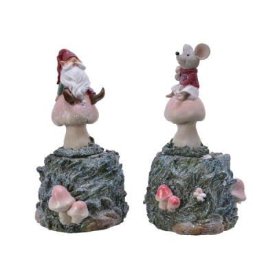 Изображение товара Фигура декоративная Kaemingk грибочек 10x20 см в ассортименте