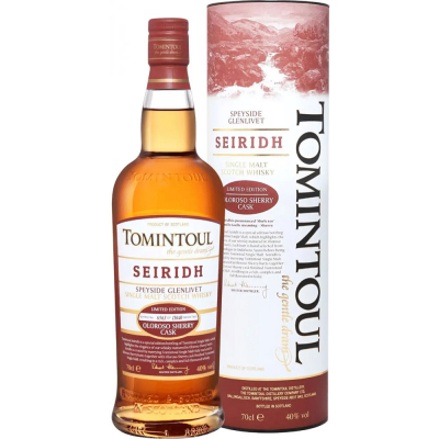 Изображение товара Виски солодовый Шотландский Tomintoul Seiridh 0.7 л в подарочной упаковке Изображение товара Виски солодовый Шотландский Tomintoul Seiridh 0.7 л в подарочной упаковке