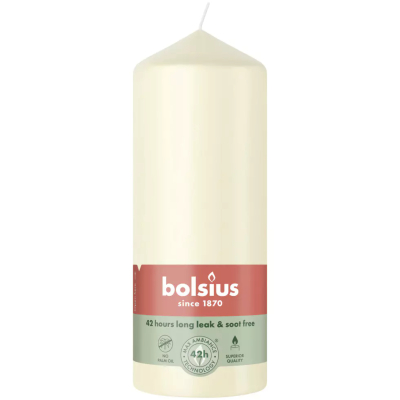 Изображение товара Свеча столбик Bolsius айвори 15х5,8 см длительное горение и стильный дизайн Изображение товара Свеча столбик Bolsius айвори 15х5,8 см длительное горение и стильный дизайн
