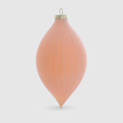 Изображение товара Подвеска стеклянная Yancheng Shiny персиковая 8х8х16 см