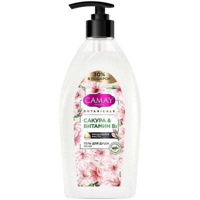 Изображение товара Гель для душа CAMAY Botanicals Японская сакура 750 мл для всей семьи