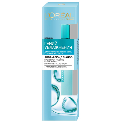 Изображение товара Крем для лица L'Oreal Гений Увлажнения 70 мл для нормальной и сухой кожи