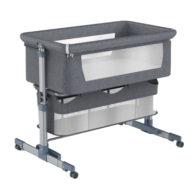Изображение товара Складная детская колыбель Sunno серого цвета 95x60x90 см