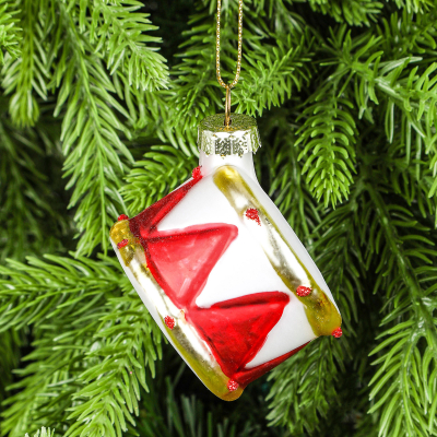 Изображение товара Украшение Yancheng Shiny стеклянное барабан 5,4x5,4x5,2 см