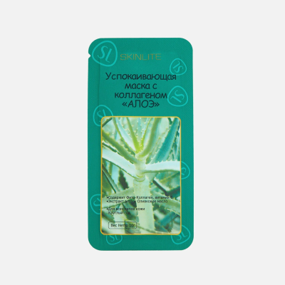 Изображение товара Маска с коллагеном Skinlite Алоэ успокаивающая